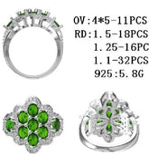 Sterling Silver Semi Mount Ring Setting Oval OV 5X4mm - Syzjewelry